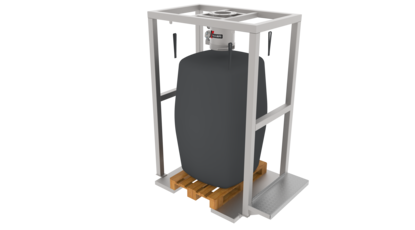 Big Bag Befüllstation mit Plattformwaage Big Bag Befüllstation mit Plattformwaage