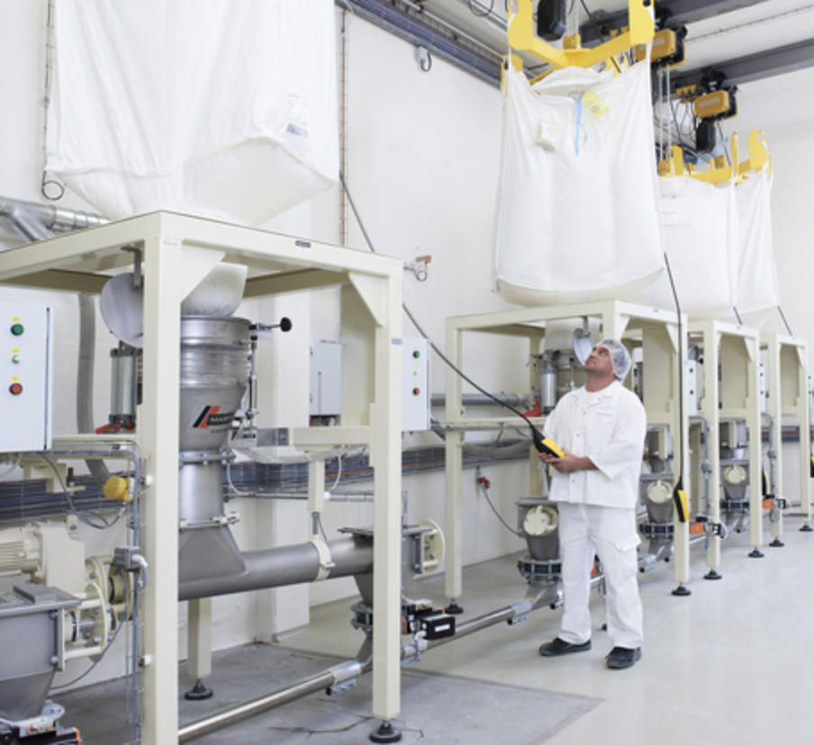 Big Bag Austragsystem mit pneumatischer Förderung