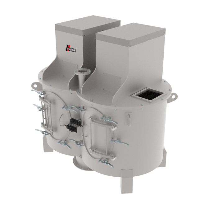 Vertikal Doppelwellen-Mischer